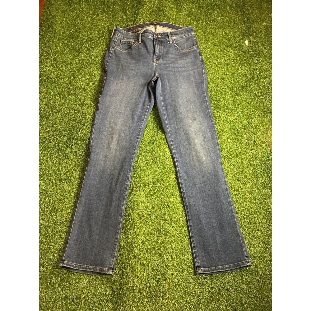 NYDJ Sheri Slim Jeans Womens Size 10 Medium Wash Lift Tuck Stretch Denim